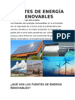 Fuentes de Energía Renovables