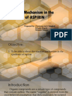 Reaction Mechanism in The Synthesis of ASPIRIN