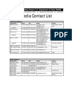 Media Contact List