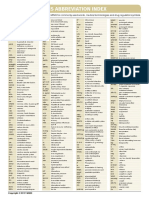 Abbreviation Index