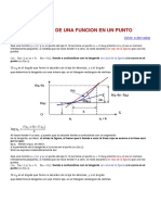 Derivada de Una Funcion en Un Punto