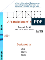 A "Simple Beam" Revisited: Roland Prukl