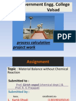 Government Engg. College Valsad: Process Calculation Project Work