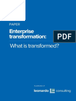 Enterprise Transformation