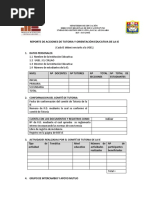Reporte de Acciones de Tutoria y Orientación Educativa de La Ie