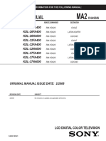 Sony kdl-26 32 37 Fa400 n4000 Chassis Ma2 SM PDF