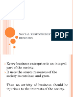 Social Responsibility of Business and Business Ethics