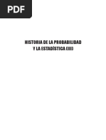 Historia de La Probabilidad y La Estadistica Iii PDF