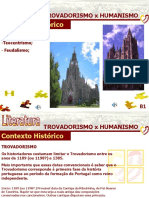 01 ESCOLAS LITERARIAS TROVADORISMO HUMANISMO - Pps