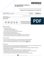 FCC 2014 Sabesp Engenheiro de Seguranca Do Trabalho Prova