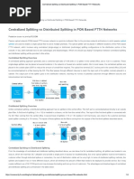 Centralized Splitting Vs Distributed Splitting in PON Based FTTH Networks