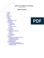 Standards of Internal Controls