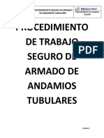 PTS Procedimiento de Trabajo Seguro de Armado de Andamios