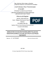 Modelisation D Un Isolateur Naturellement Pollue Sous Tension Impulsionnelle Utilisant Des Circuits Electriques Equivalents PDF