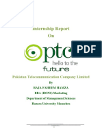 Internship Report On PTCL 2016 Marketing