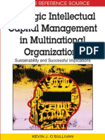 Strategic Intellectual Capital Management in Multinational Organizations Sustainability and Successful Implications