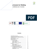 Curriculum For Welding: (Certificate Level - 6 Months)