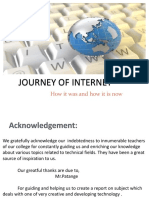 Journey of Internet: Howitwasandhowitisnow