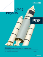 Edexcel GCSE Physics Specification