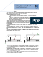 Lecture 11 Notes, Electromagnetic Theory II: 1. Einstein's Principle of Relativity