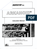 Arkanoid, Instruction Manual