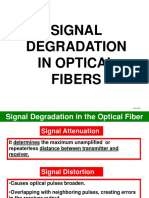 Signal Degradation in Optical Fibers: Irfan Khan