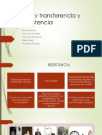 Tele y Transferencia, Resistencia