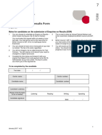 Ielts Enquiry On Results Form