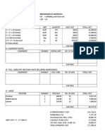 Detail Cost Analysis - Scaffolding and Falsework