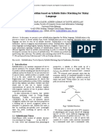 Syllabification Algorithm Based On Syllable Rules Matching For Malay Language