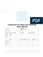 Lift Plan For Pipe DI VC