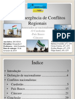 A Re Emergencia de Conflitos Regionais Nacionalismos PDF