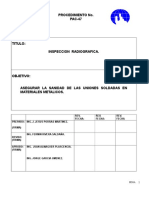 Inspeccion Radiografica.