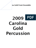 2009 Carolina Gold Front Ensemble Packet