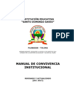 Manual de Convivencia Sds - 2018