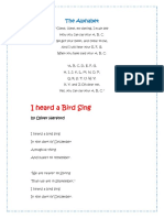 I Heard A Bird Sing: Poems 1º Grade The Alphabet