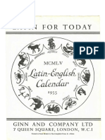 1955 Latin Calendar