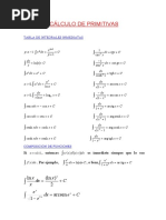 Tabla de Integrales PDF