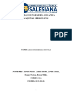 Informe de Laboratorio Maquinas Hidraulicas Bombas Centrifugas