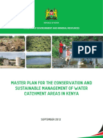 Master Plan For The Conservation and Sustainable Management of Water Catchment Areas in Kenya