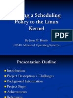 Adding A Scheduling Policy To The Linux Kernel