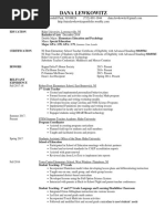 Resume - Dana Lewkowitz