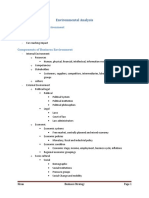 Environmental Analysis: Nature of Business Environment