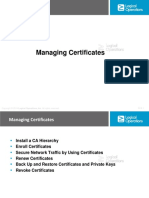 Managing Certificates