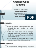 P Average Cost Method