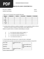 Examen Parcial de Matematica I