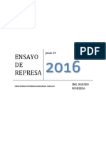 Ensayo de Represa 