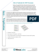 Using Bis in Triplicate For VHP Processes: Mesa Laboratories, Inc. 625 Zoot Way Bozeman, MT 59718 Tel: 877.746.8883