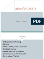 Fabrication of MOSFET