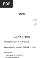 Business Strategy - Sony Case Analysis - Restructuring